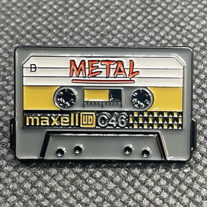 METAL Side B Metal Enamel Cassette Tape Pin